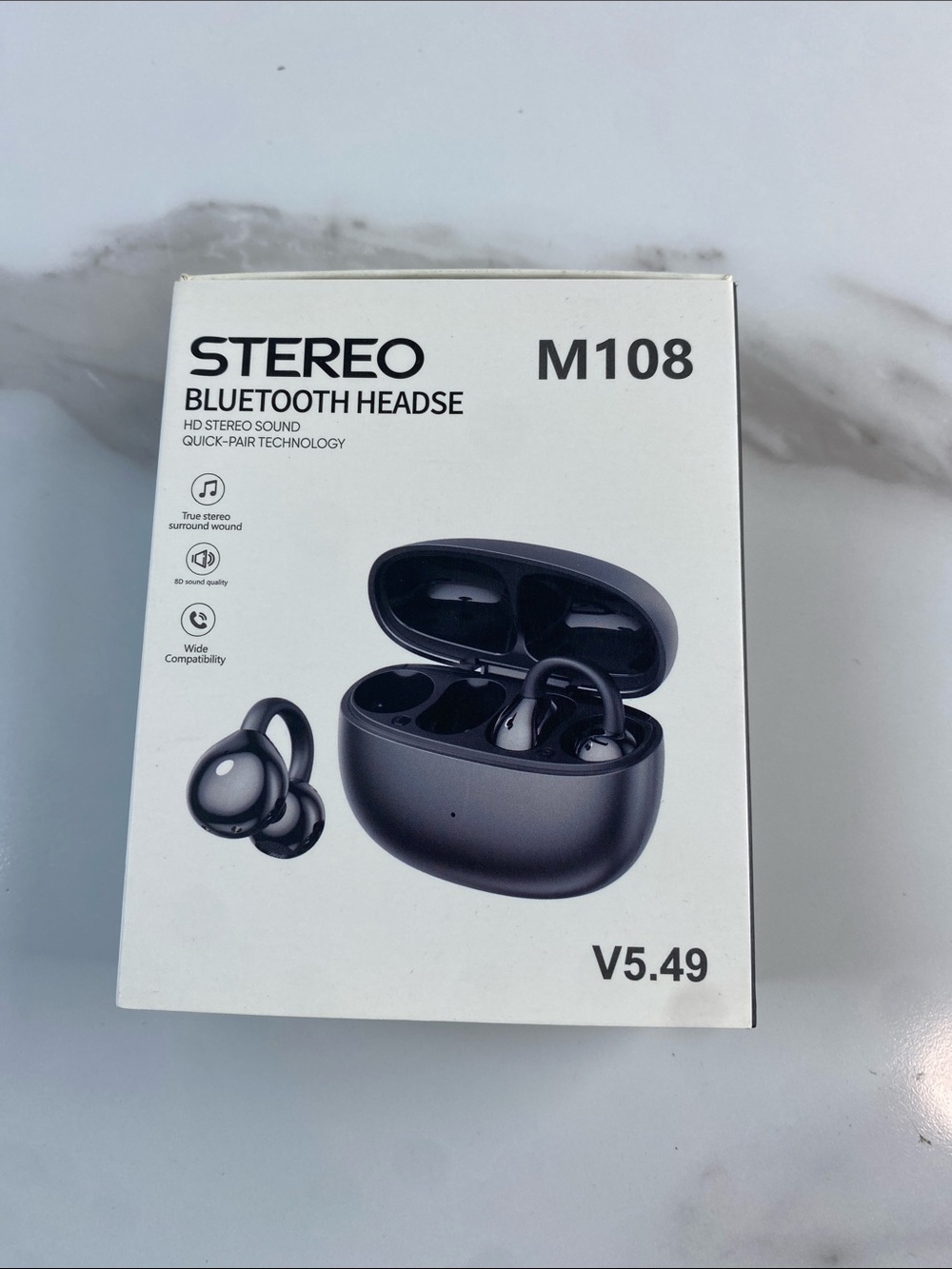 Ing Black On-Ear Bluetooth Headset M108